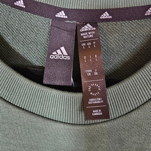 ADIDAS MEN'S CREW NECK SWEATSHIRT•SIZE LARGE - Picture 6 of 13